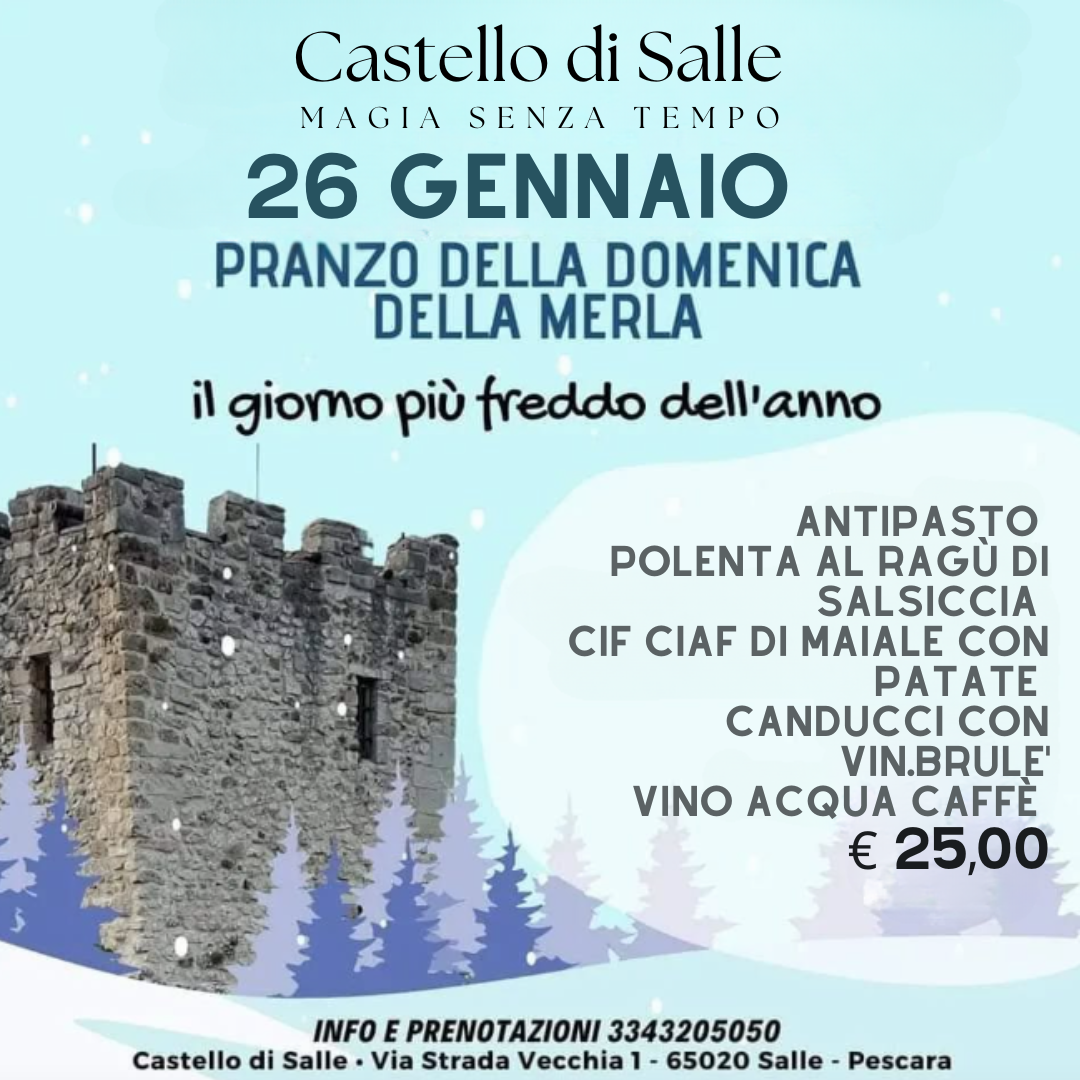 Domenica 26 Gennaio – Il pranzo più freddo dell’anno!